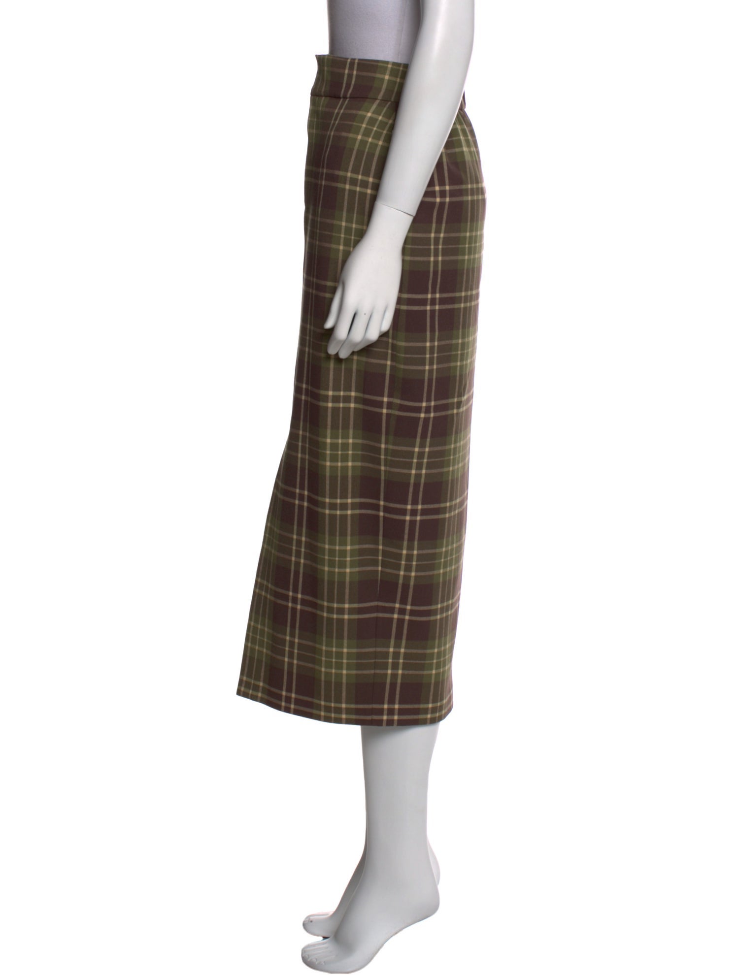 Favorite Daughter Plaid Print Midi Length Skirt w/ Tags