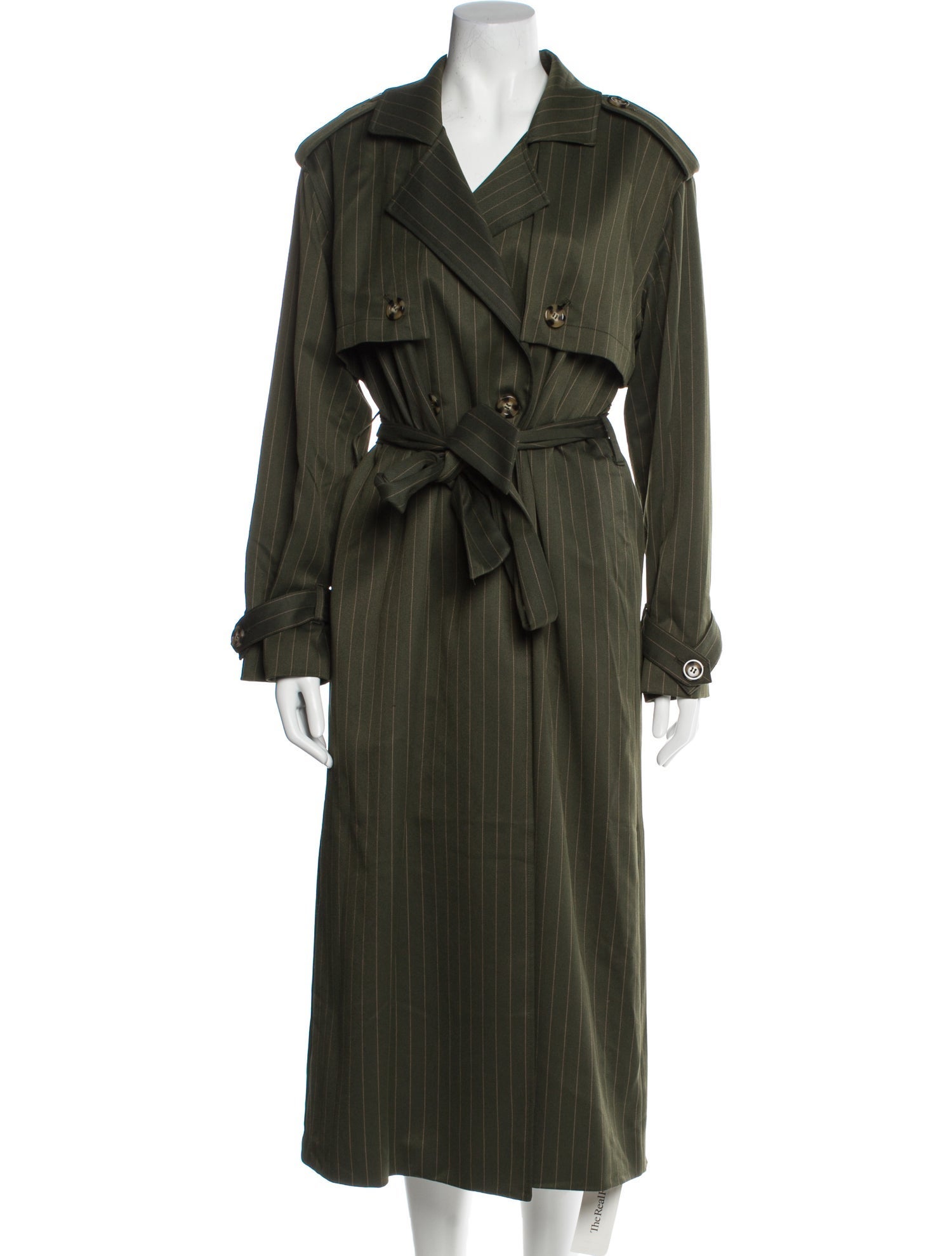 Favorite Daughter Striped Trench Coat