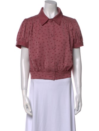 Favorite Daughter Short Sleeve Button-Up Top