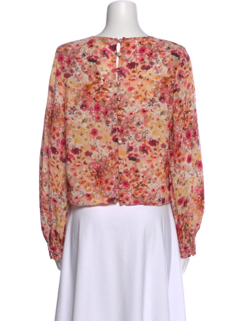 Favorite Daughter Floral Print Scoop Neck Blouse