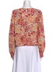 Favorite Daughter Floral Print Scoop Neck Blouse