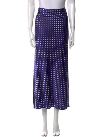 Favorite Daughter Polka Dot Print Midi Length Skirt