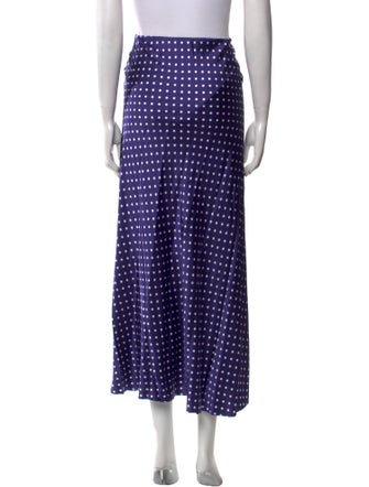 Favorite Daughter Polka Dot Print Midi Length Skirt
