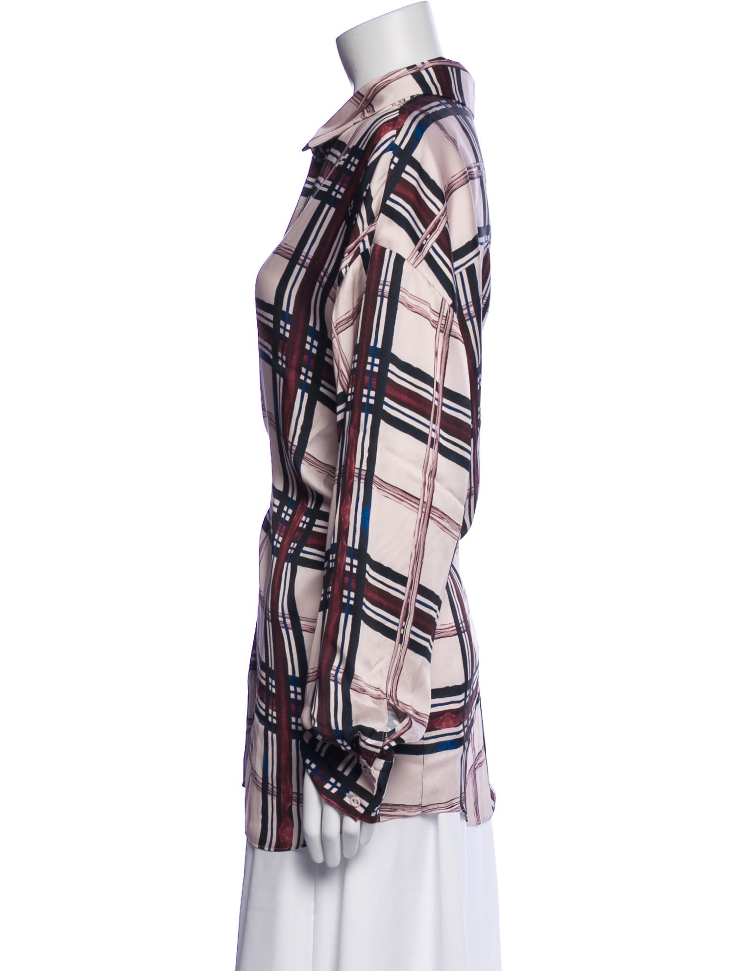 Favorite Daughter Plaid Print Long Sleeve Button-Up Top