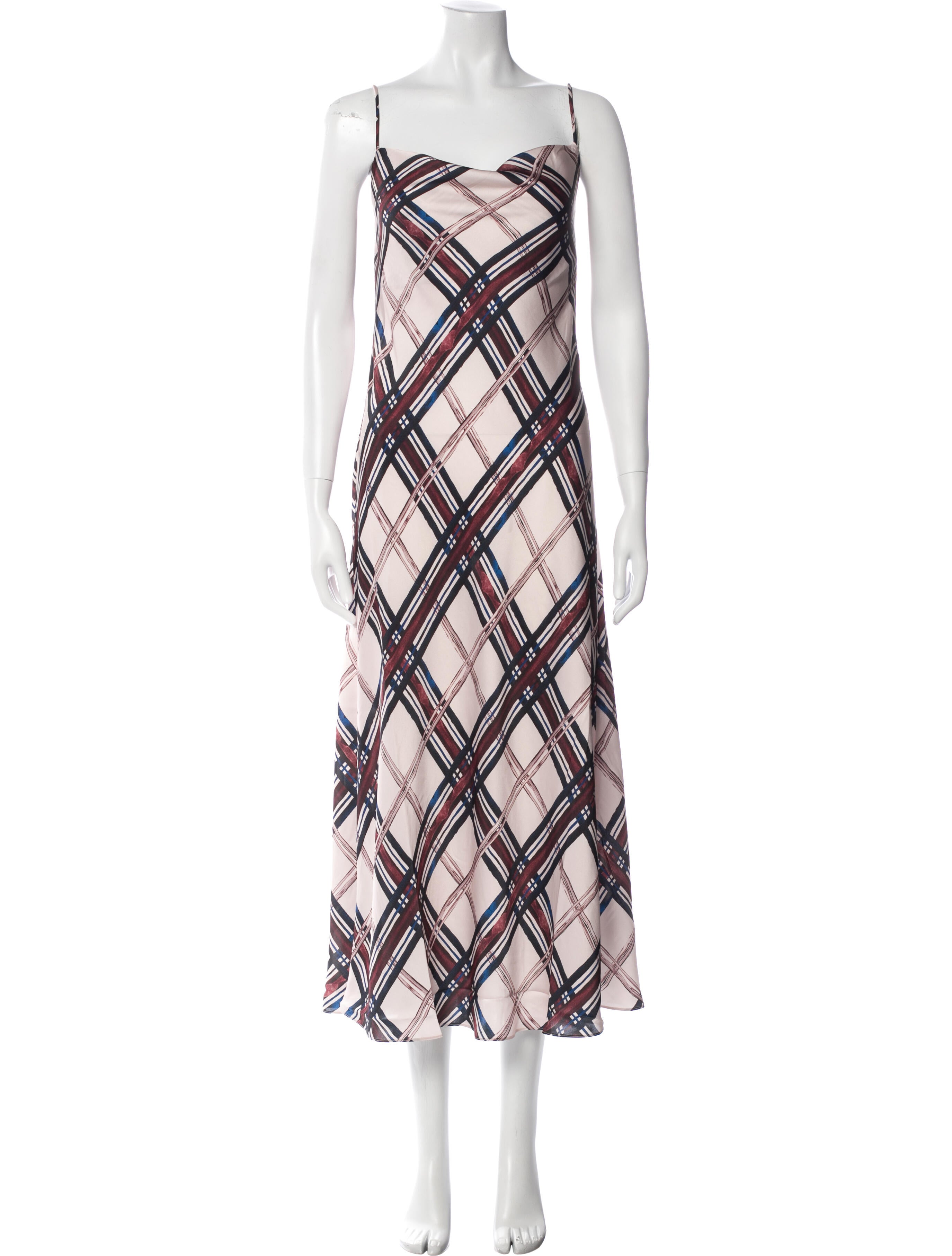 Favorite Daughter Plaid Print Long Dress