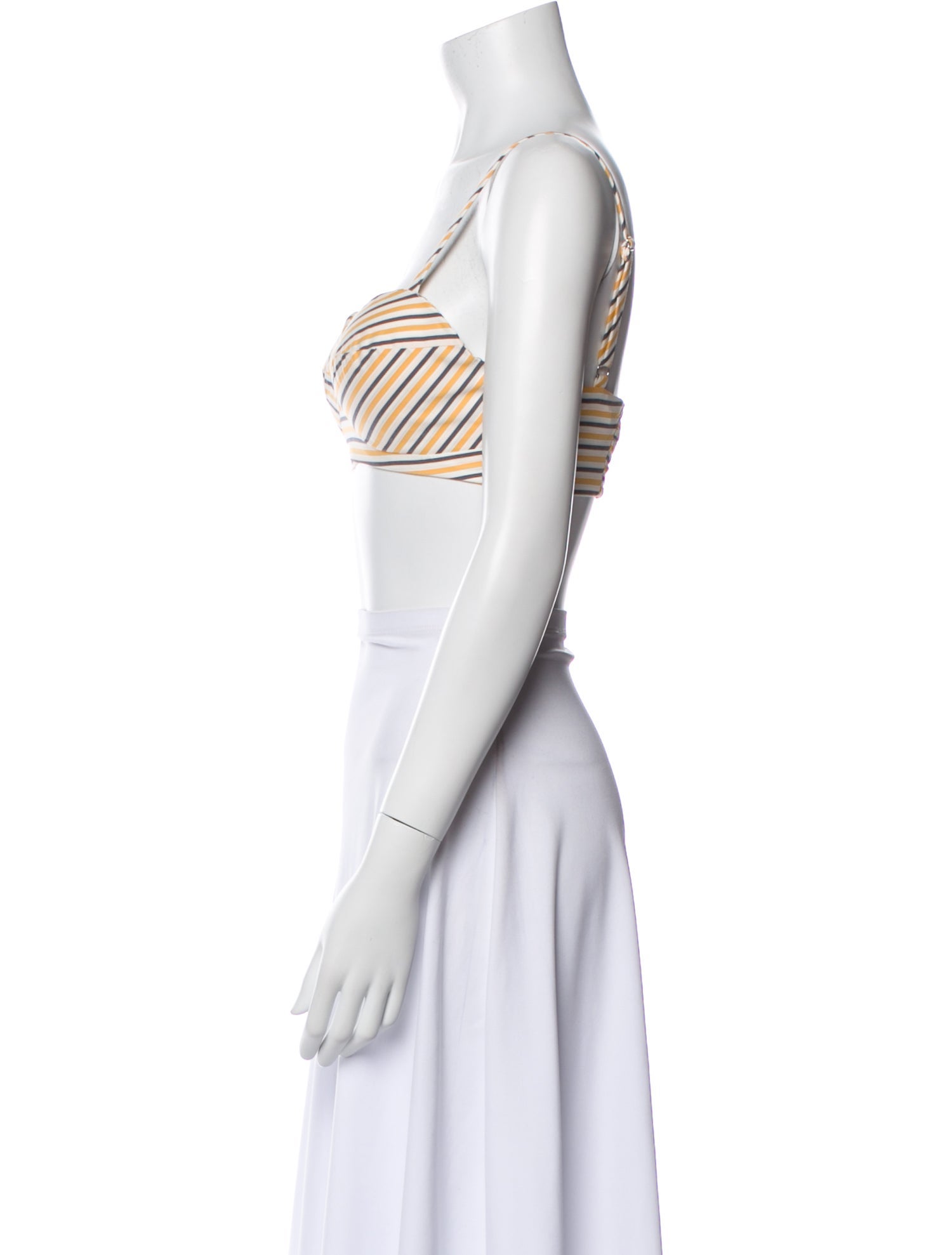 Favorite Daughter Striped Square Neckline Crop Top w/ Tags