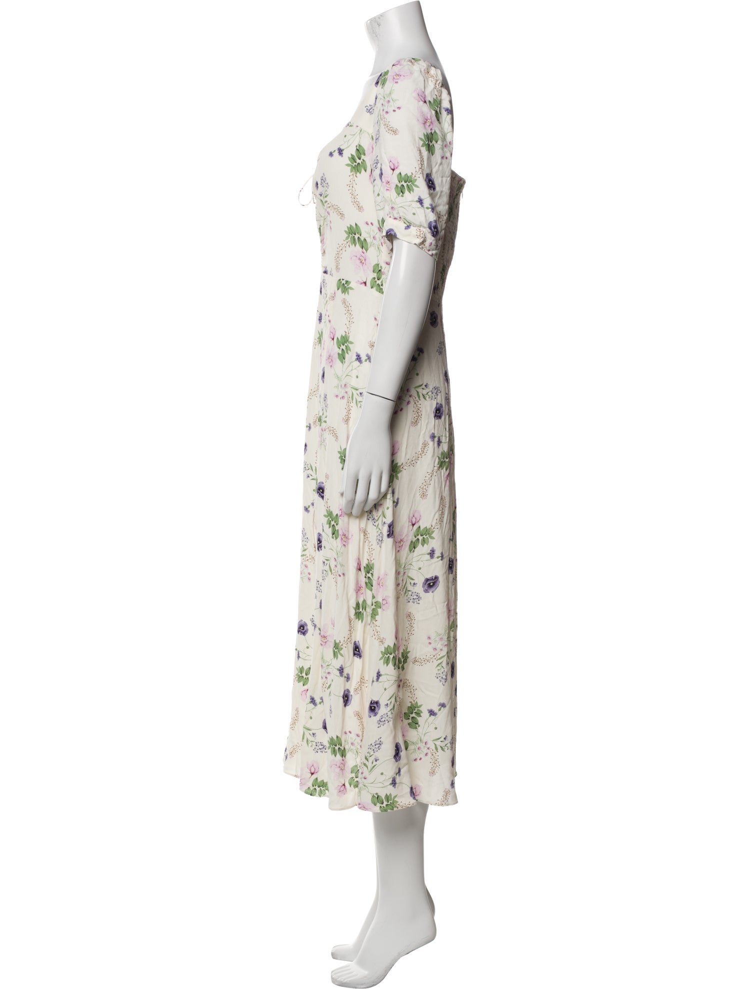 Favorite Daughter Floral Print Midi Length Dress w/ Tags