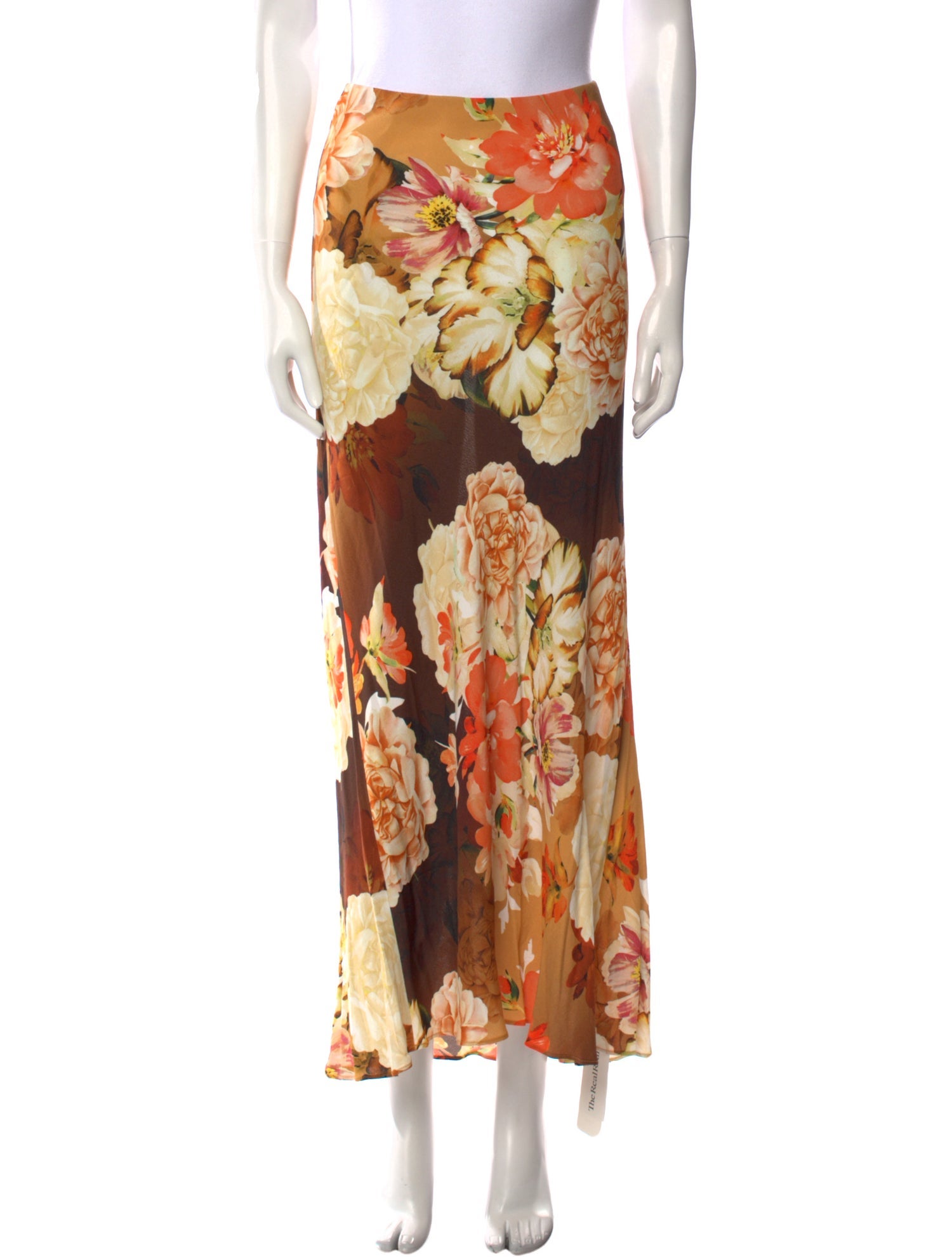 Favorite Daughter Floral Print Midi Length Skirt