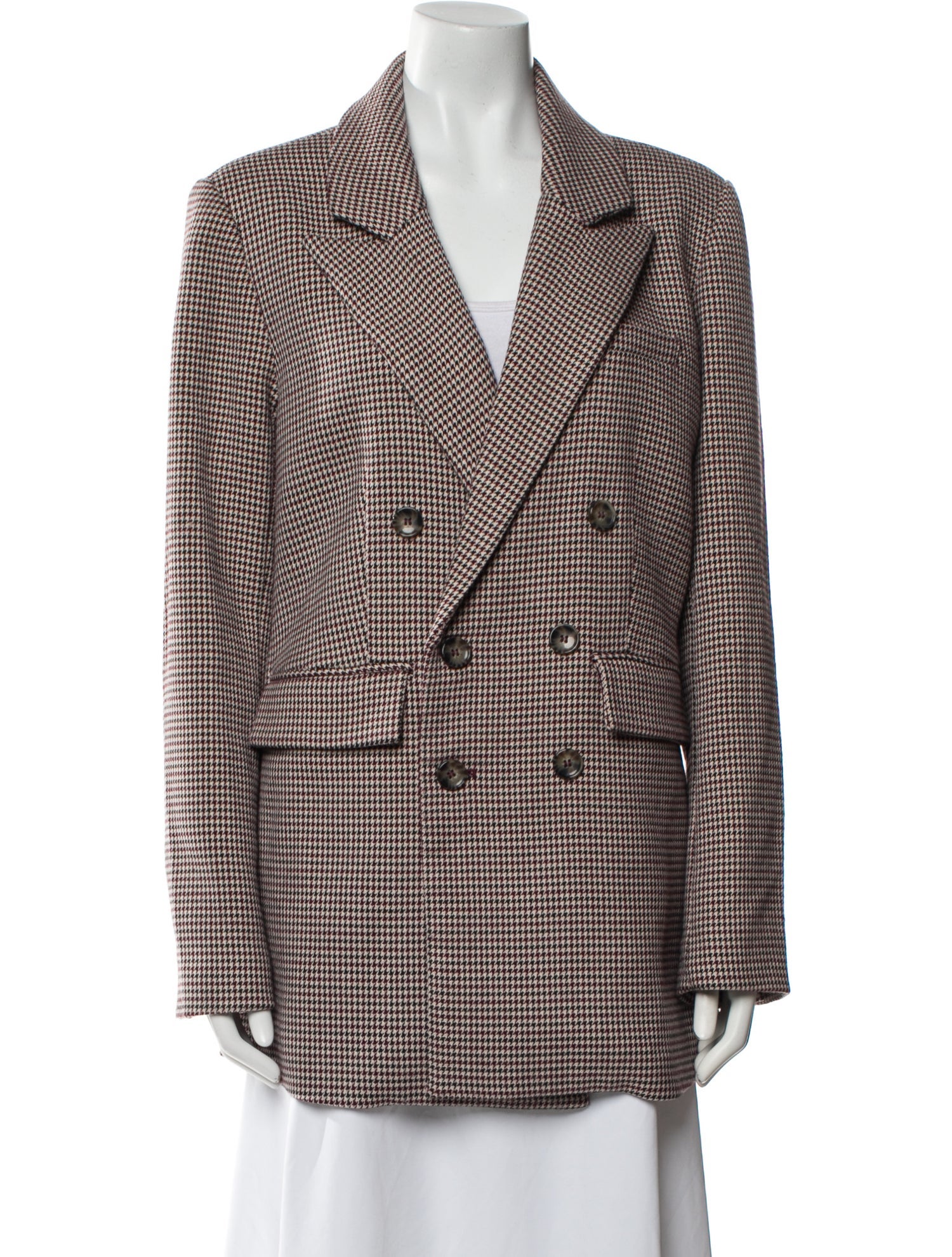 Favorite Daughter Houndstooth Print Coat