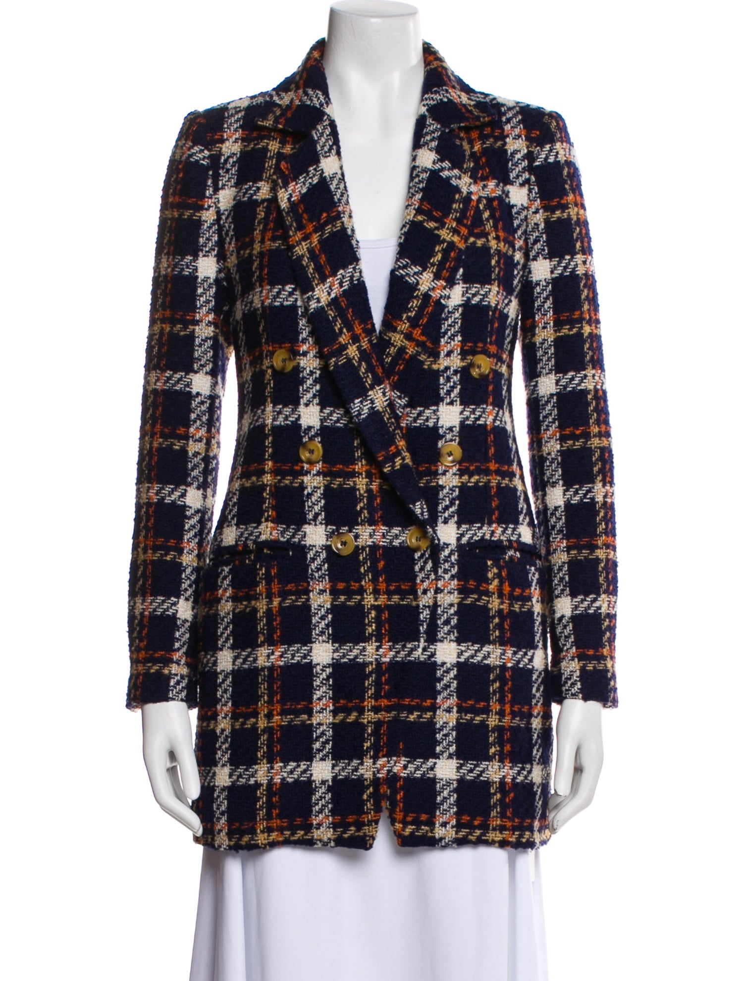 Favorite Daughter Plaid Print Blazer