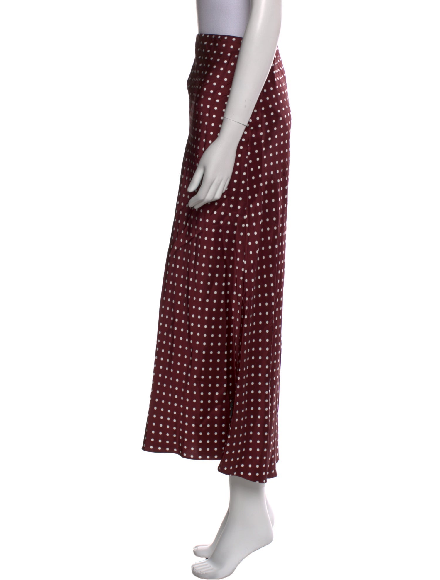 Favorite Daughter Polka Dot Print Midi Length Skirt