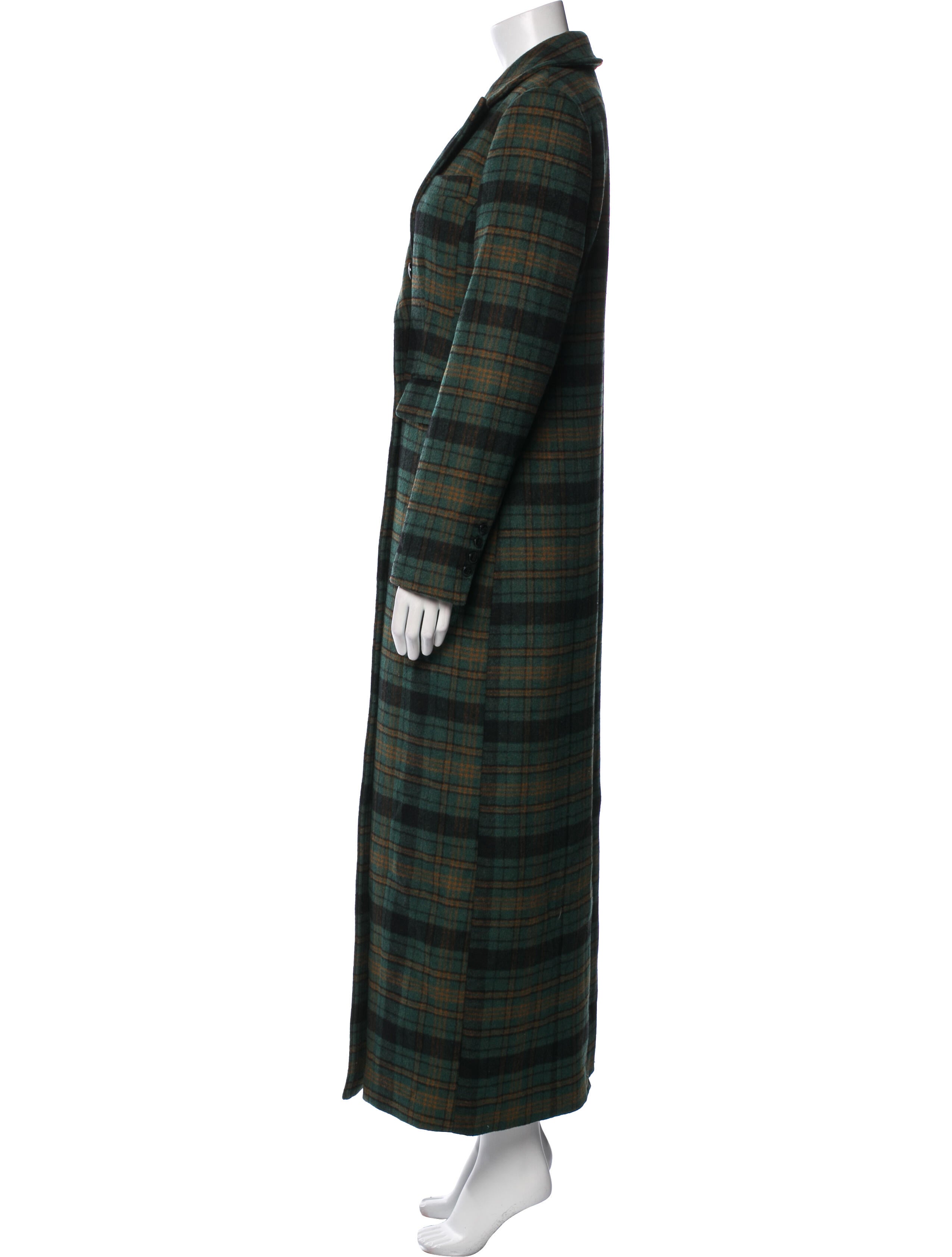 Favorite Daughter Plaid Print Trench Coat