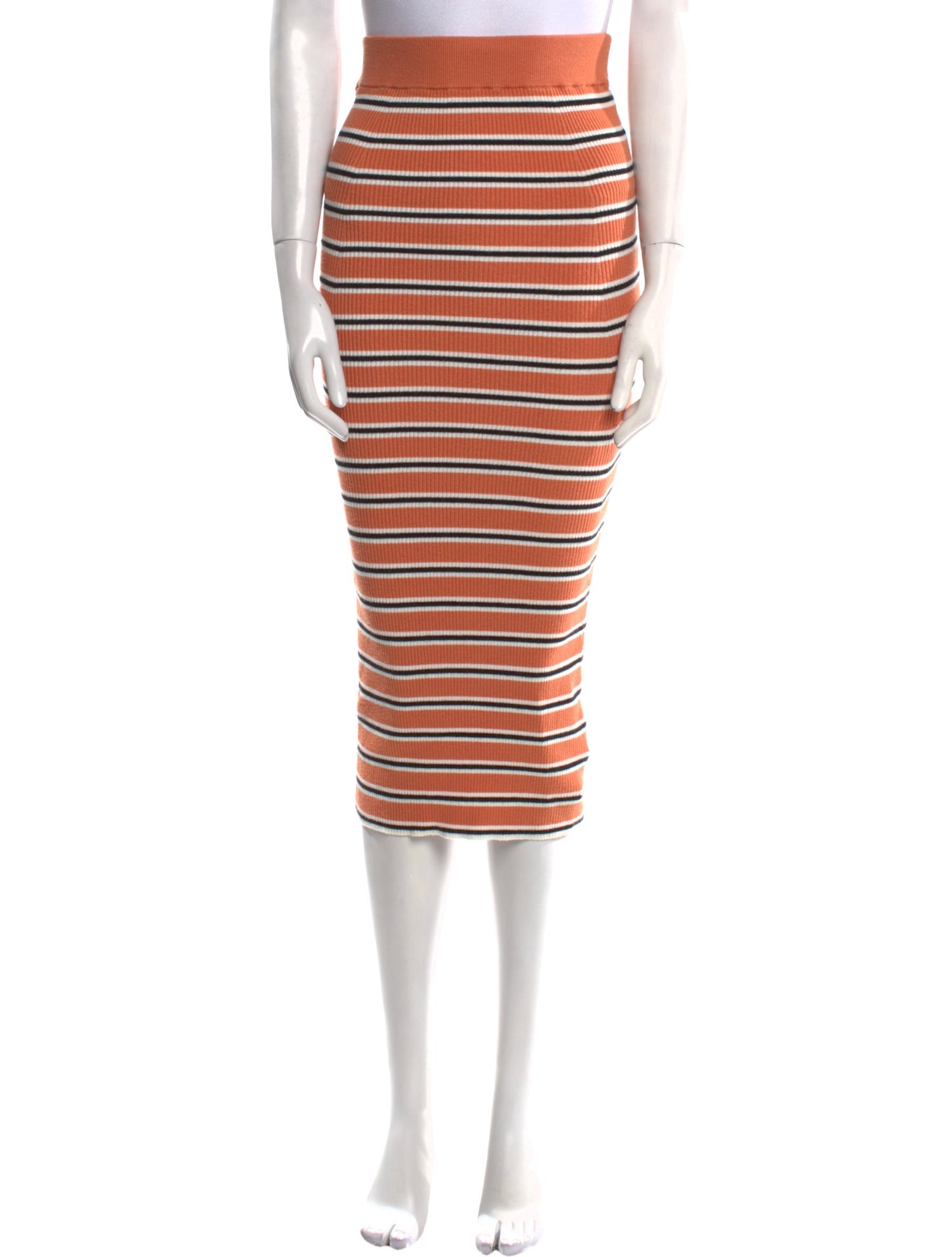 Favorite Daughter Striped Midi Length Skirt