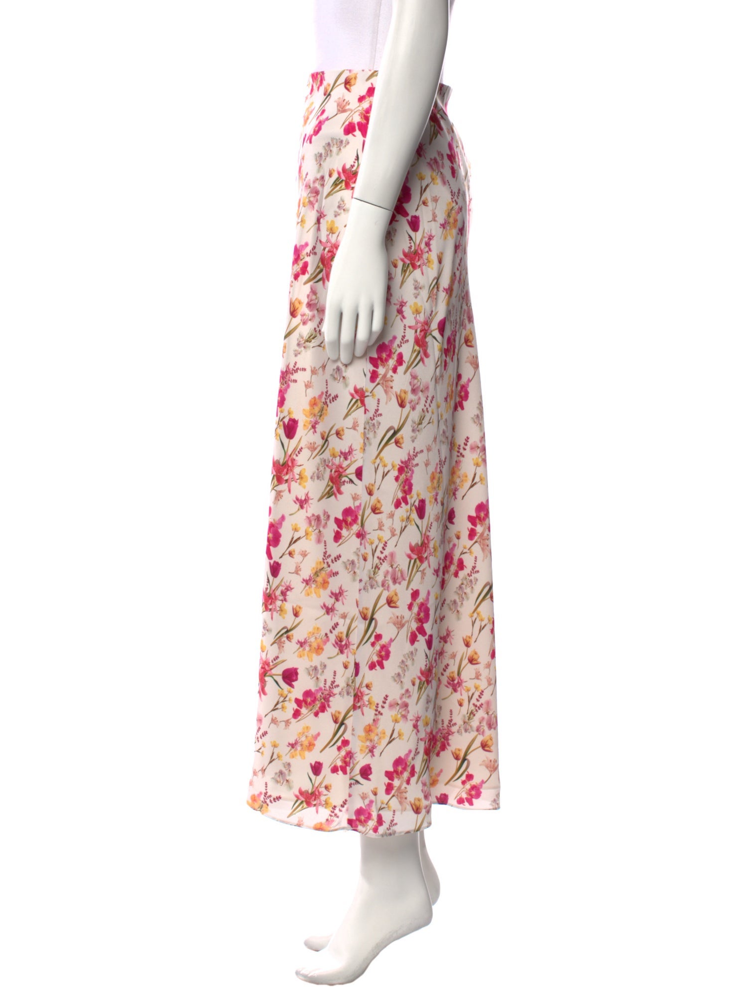Favorite Daughter Floral Print Midi Length Skirt