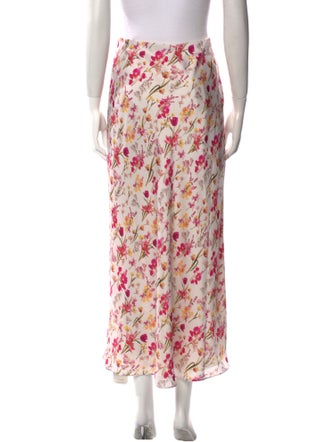 Favorite Daughter Floral Print Midi Length Skirt