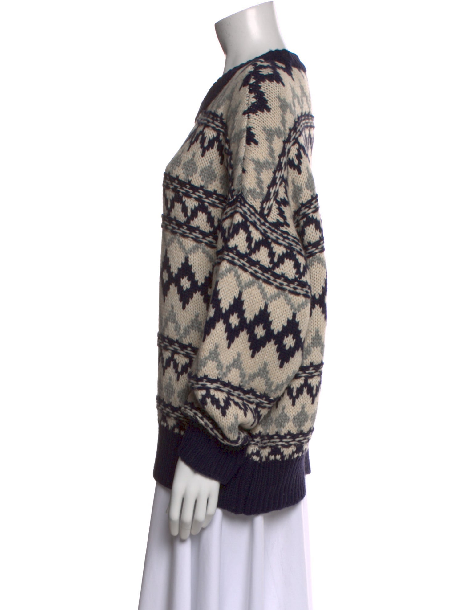 Favorite Daughter Printed Scoop Neck Sweater