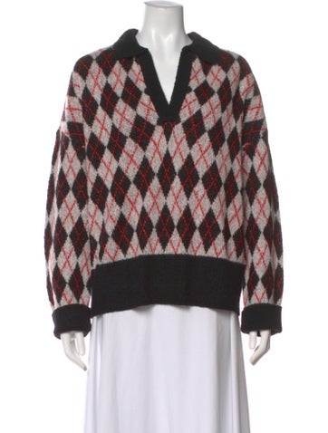 Pre-owned Favorite Daughter Merino Wool Printed Sweater W/ Tags In Multi