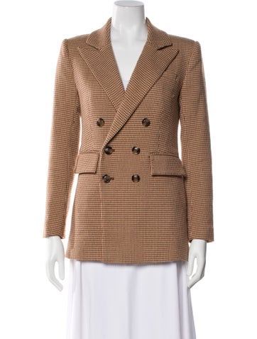 Pre-owned Favorite Daughter Houndstooth Print Blazer In Neutral