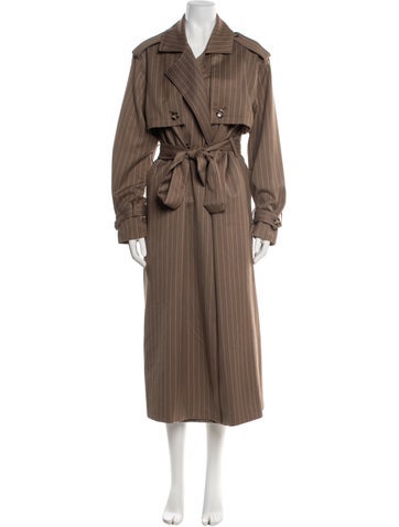 Pre-owned Favorite Daughter Trench Coat In Brown