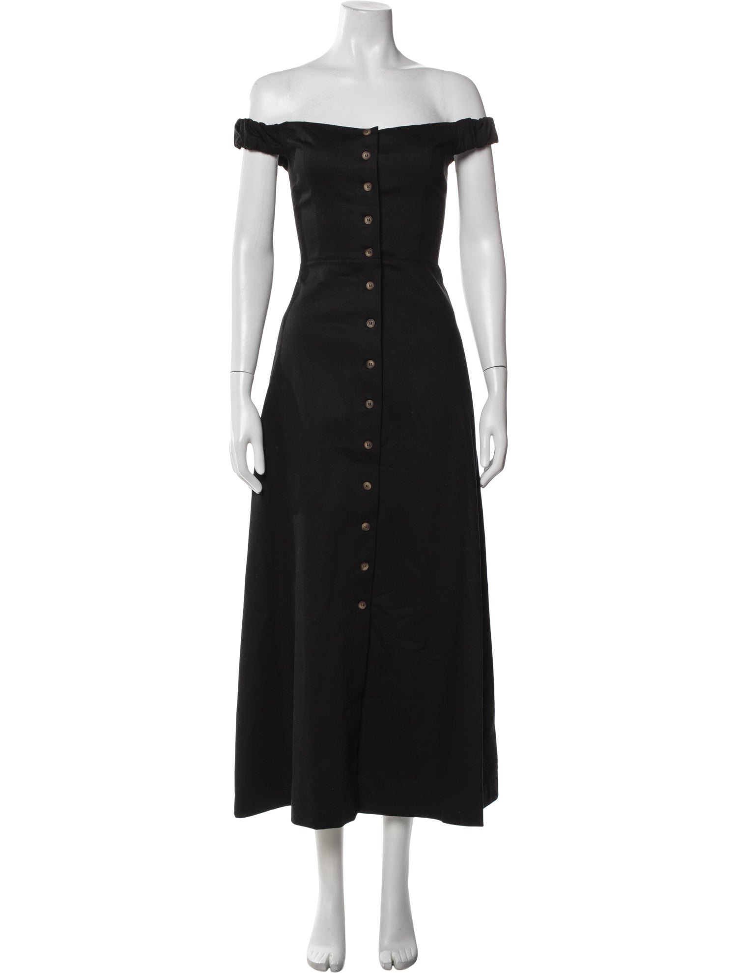 favorite daughter off the shoulder dress Favorite Daughter The Sara Dress in Black