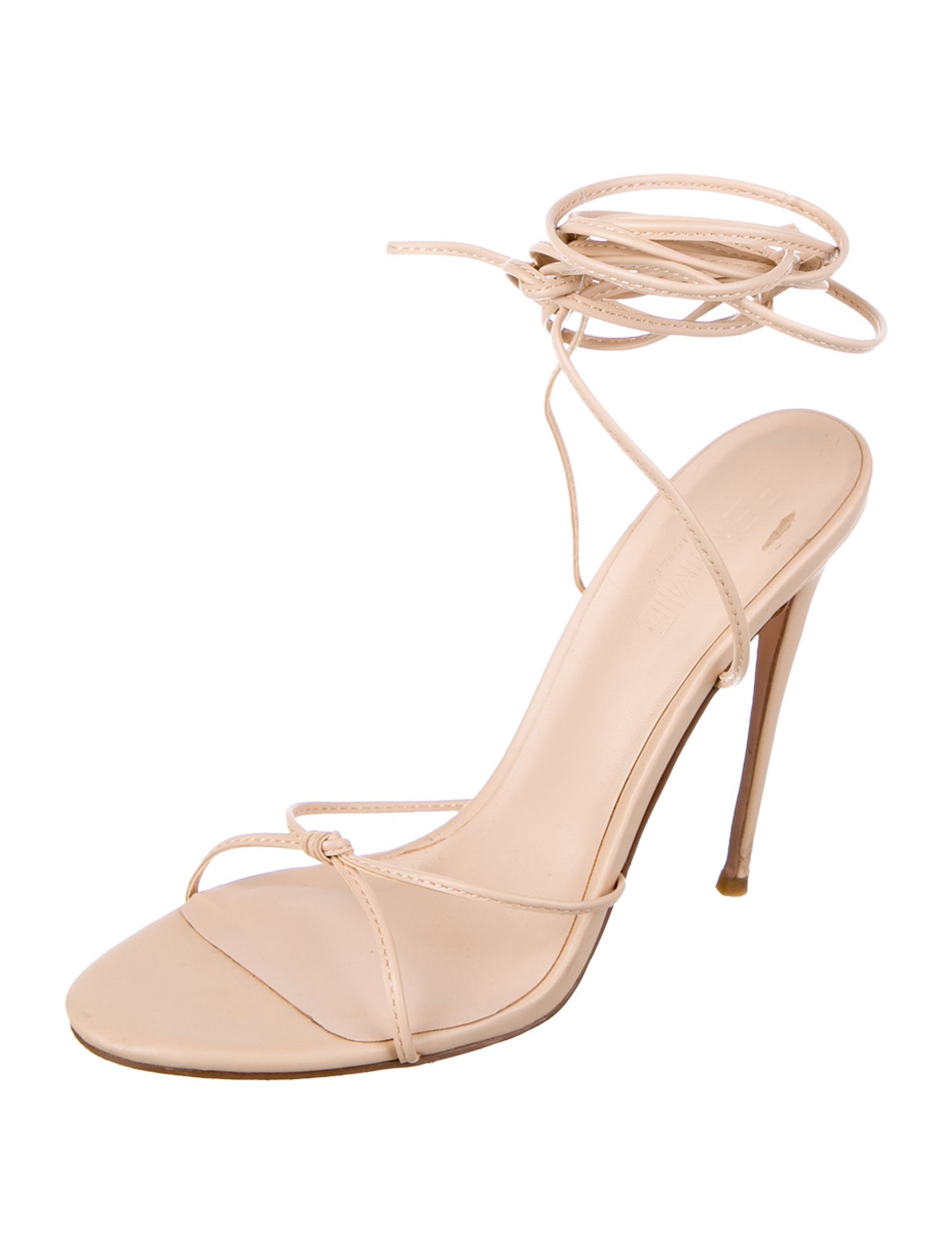 Femme LA Leather Animal Print Sandals