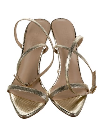 Femme LA Embossed Leather Sandals