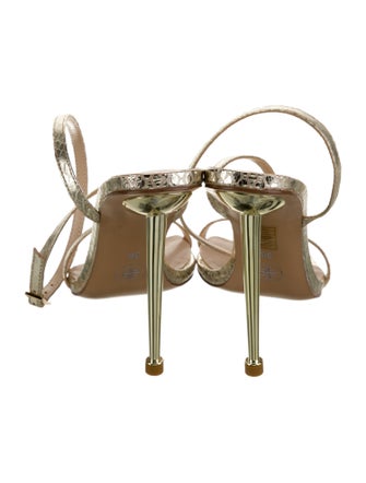 Femme LA Embossed Leather Sandals