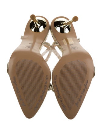 Femme LA Embossed Leather Sandals