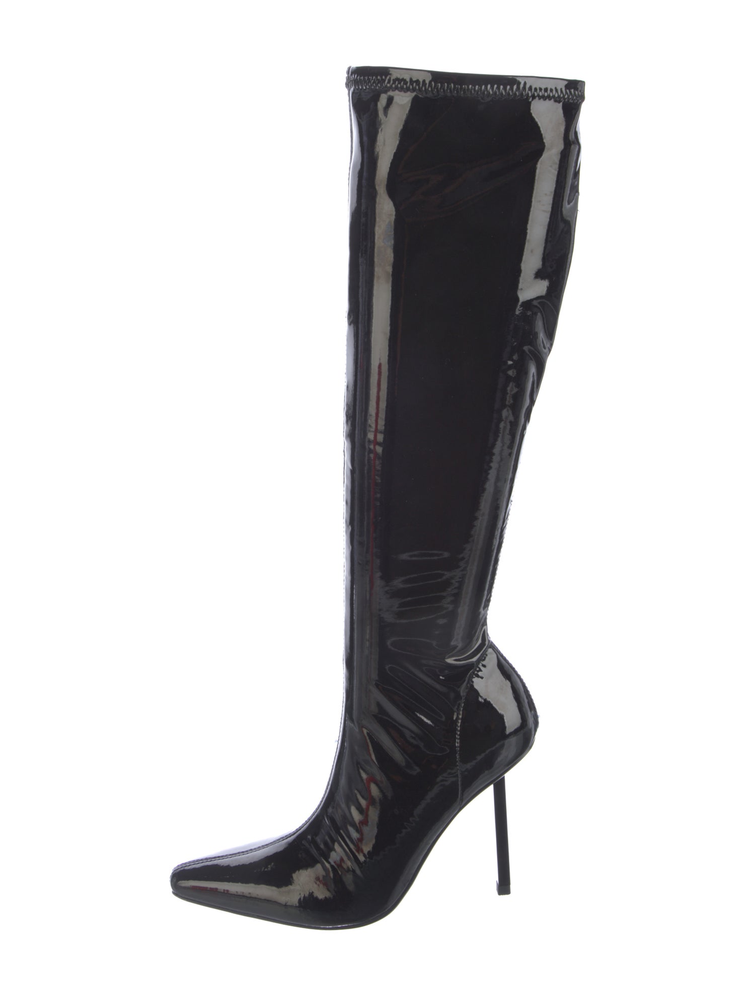 Femme LA Patent Leather Sock Boots