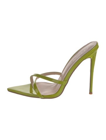 Femme LA Sandals Patent Leather Slides 7