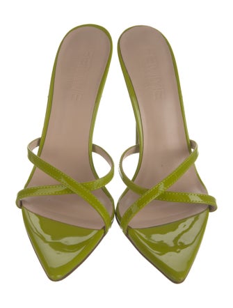 Femme LA Patent Leather Slides