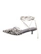 Femme LA Embossed Leather Animal Print Mules