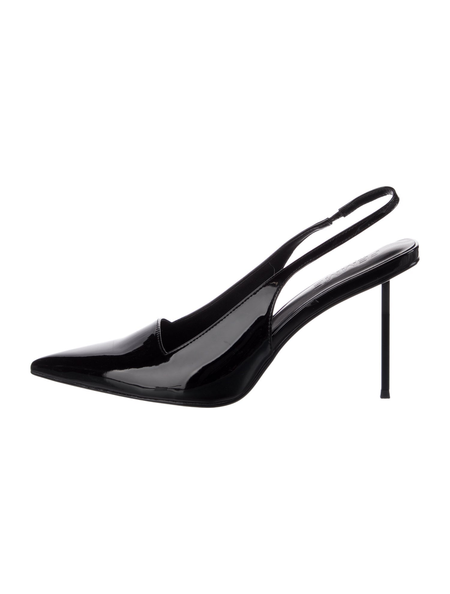 Femme LA Patent Leather Slingback Pumps