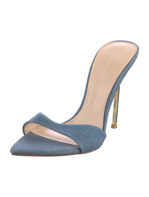 Femme LA Denim Slides