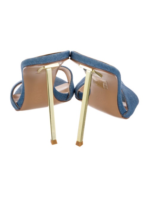 Femme LA Denim Animal Print Slides