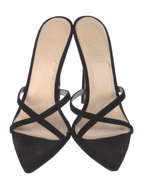 Femme LA Leather Slides