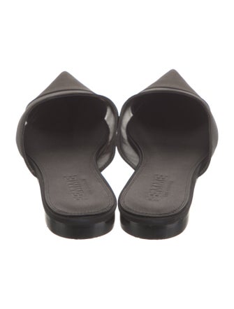 Femme LA Satin Mesh Accents Mules