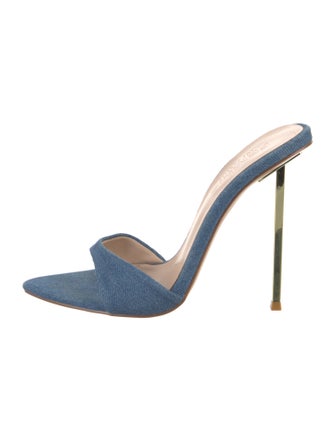 Femme LA Denim Slides