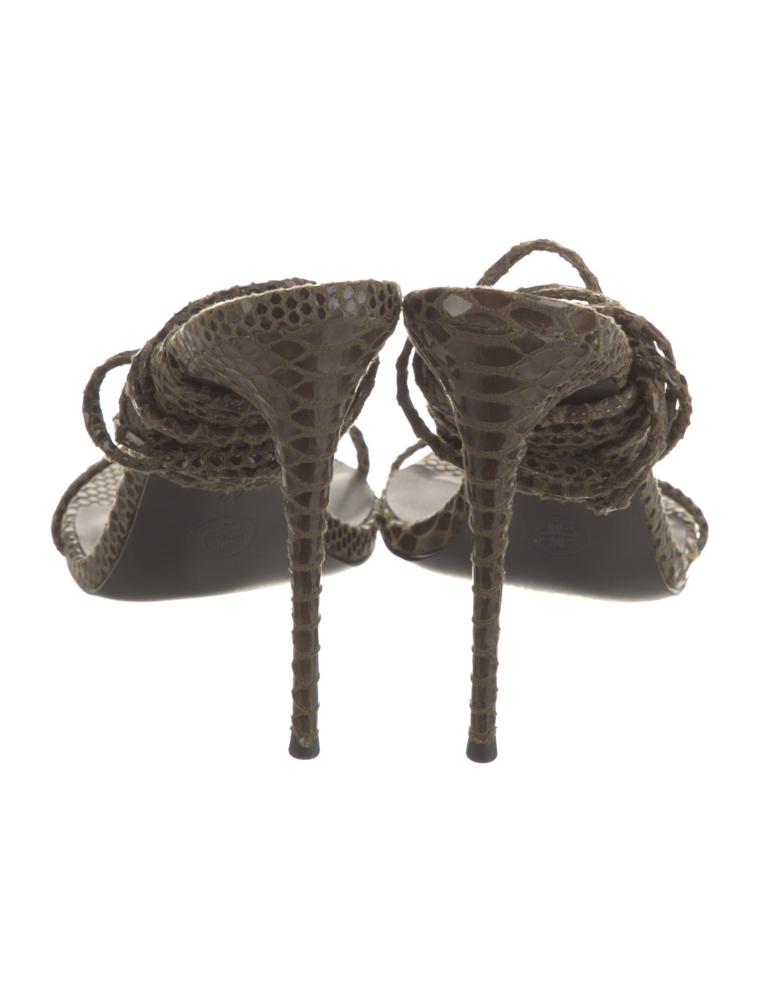 Femme LA Leather Animal Print Sandals