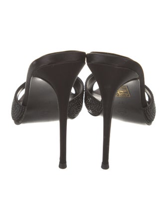 Femme LA Leather Studded Accents Slides