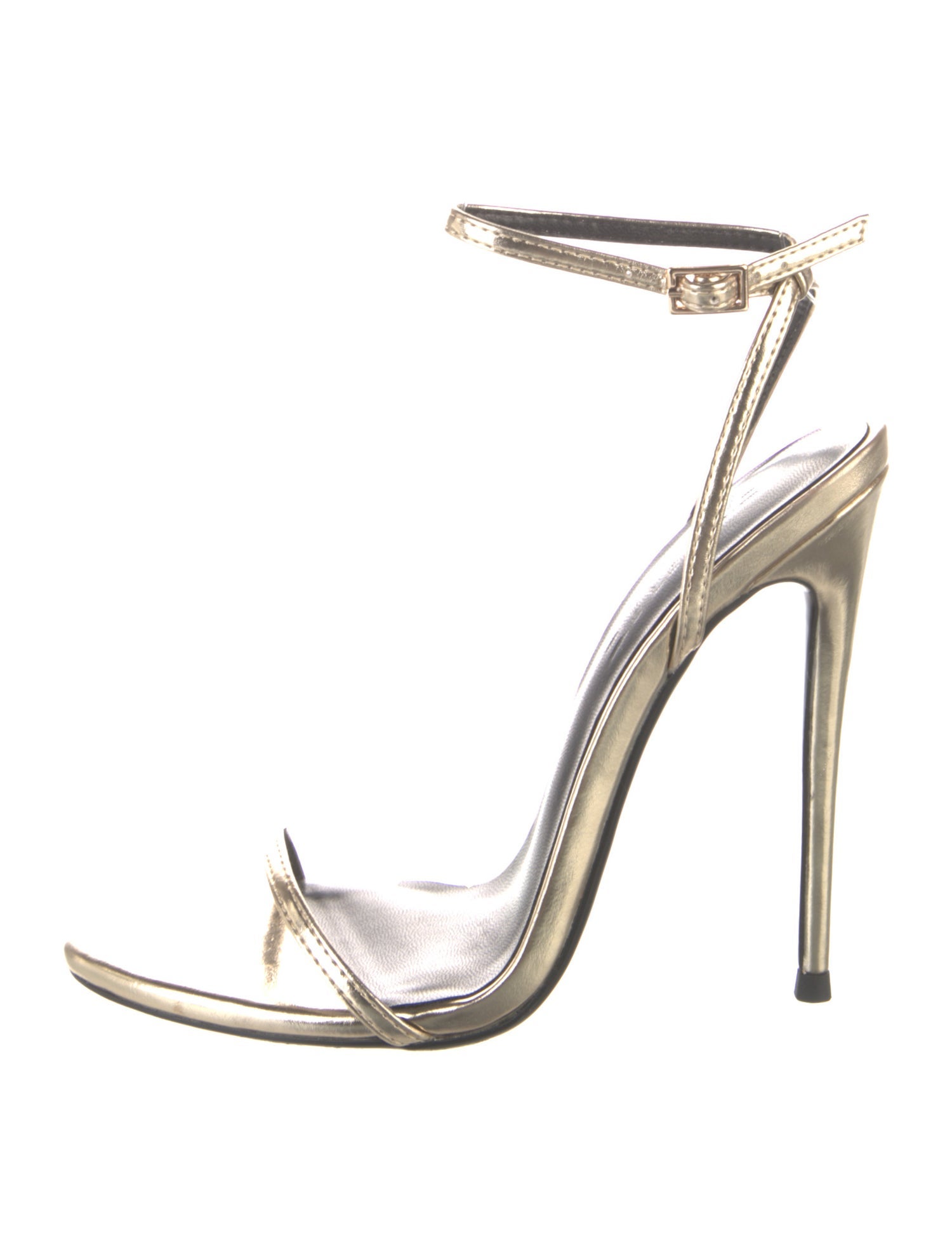 Femme LA Patent Leather Animal Print Sandals