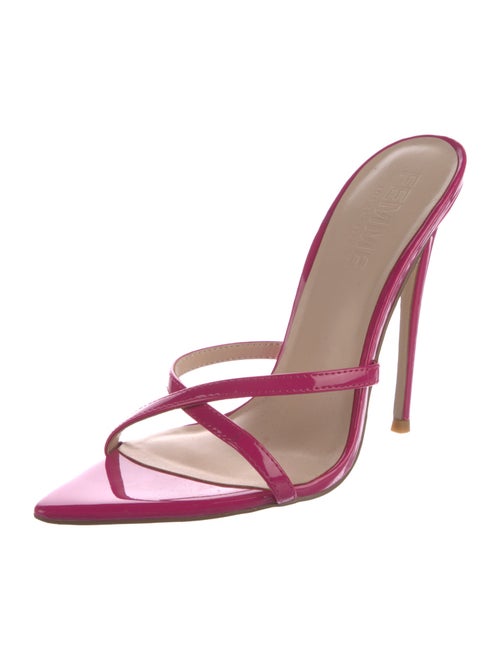 Femme LA Patent Leather Slides