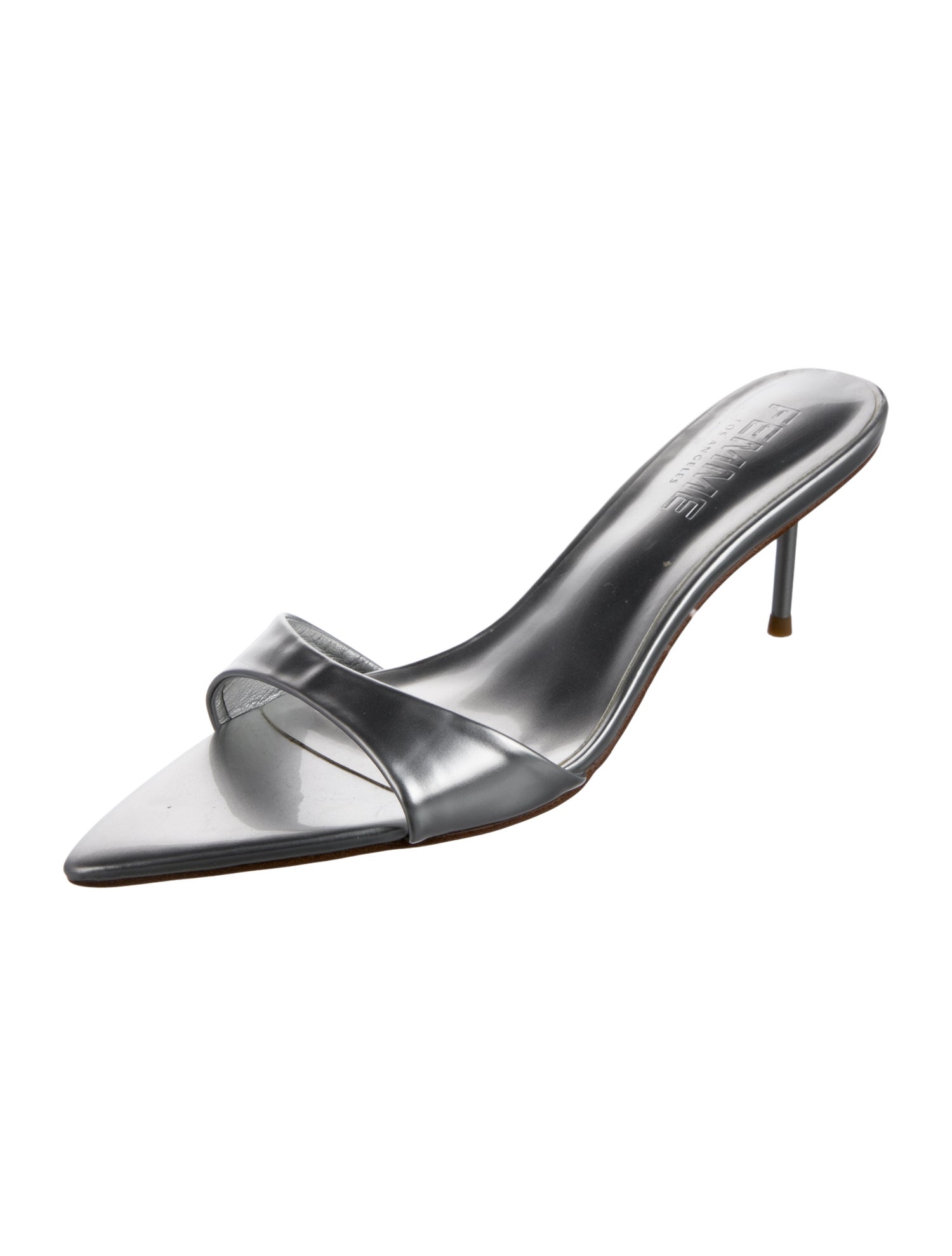 Femme LA Patent Leather Slides