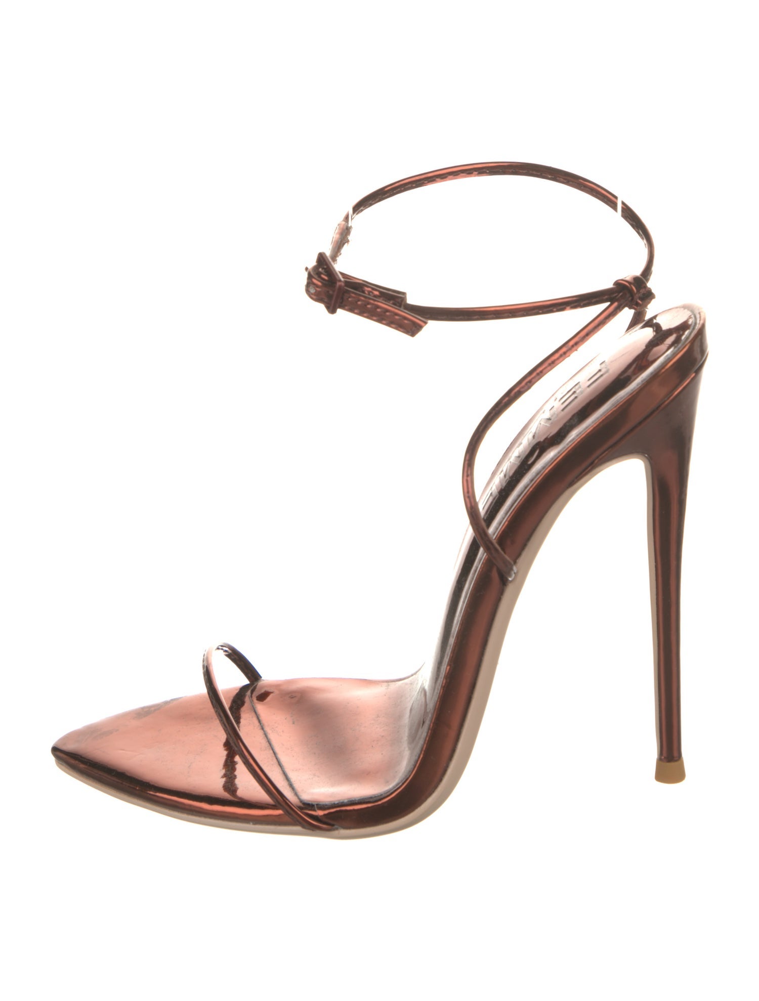 Femme LA Vegan Leather Animal Print Sandals