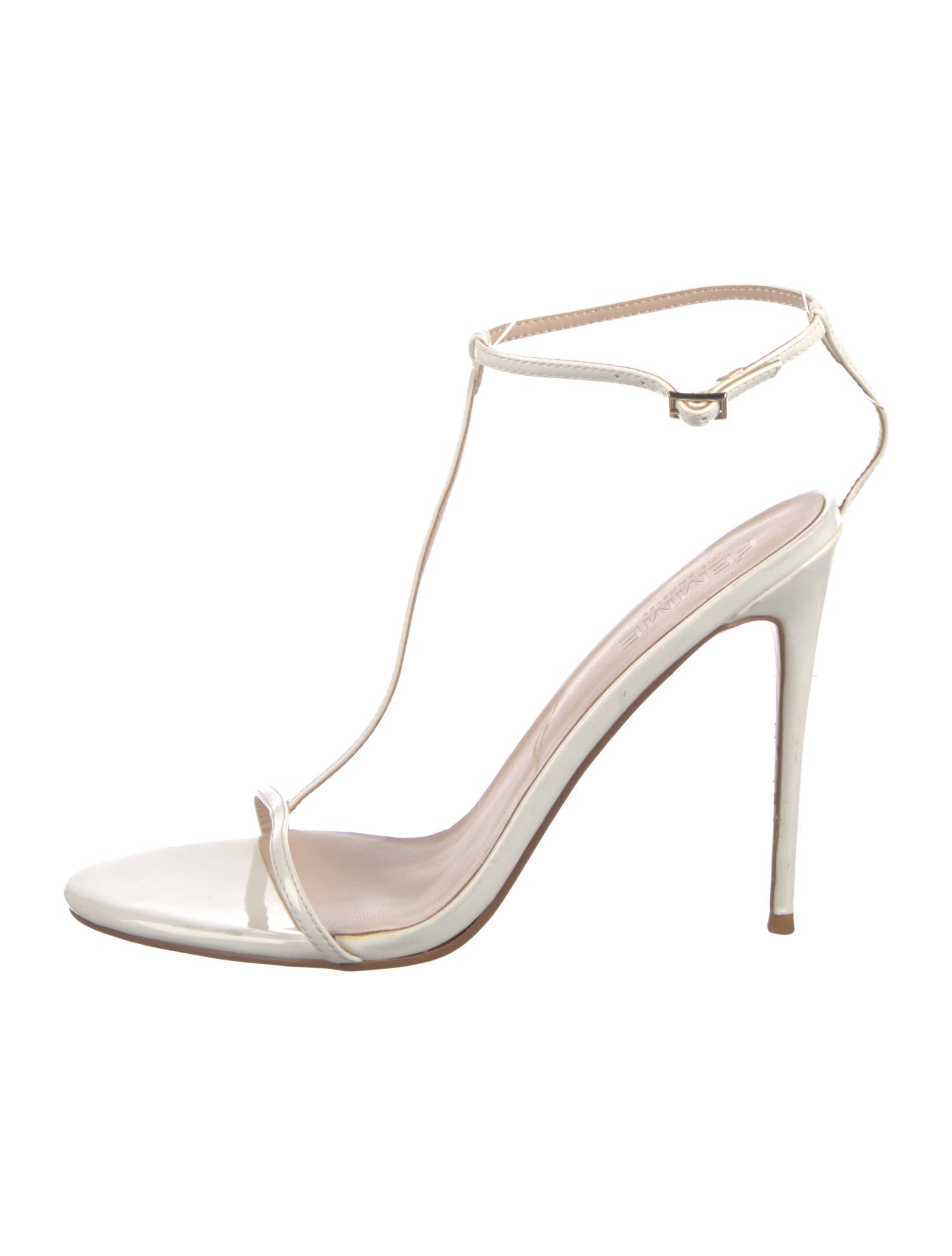 Femme LA Patent Leather T-Strap Sandals