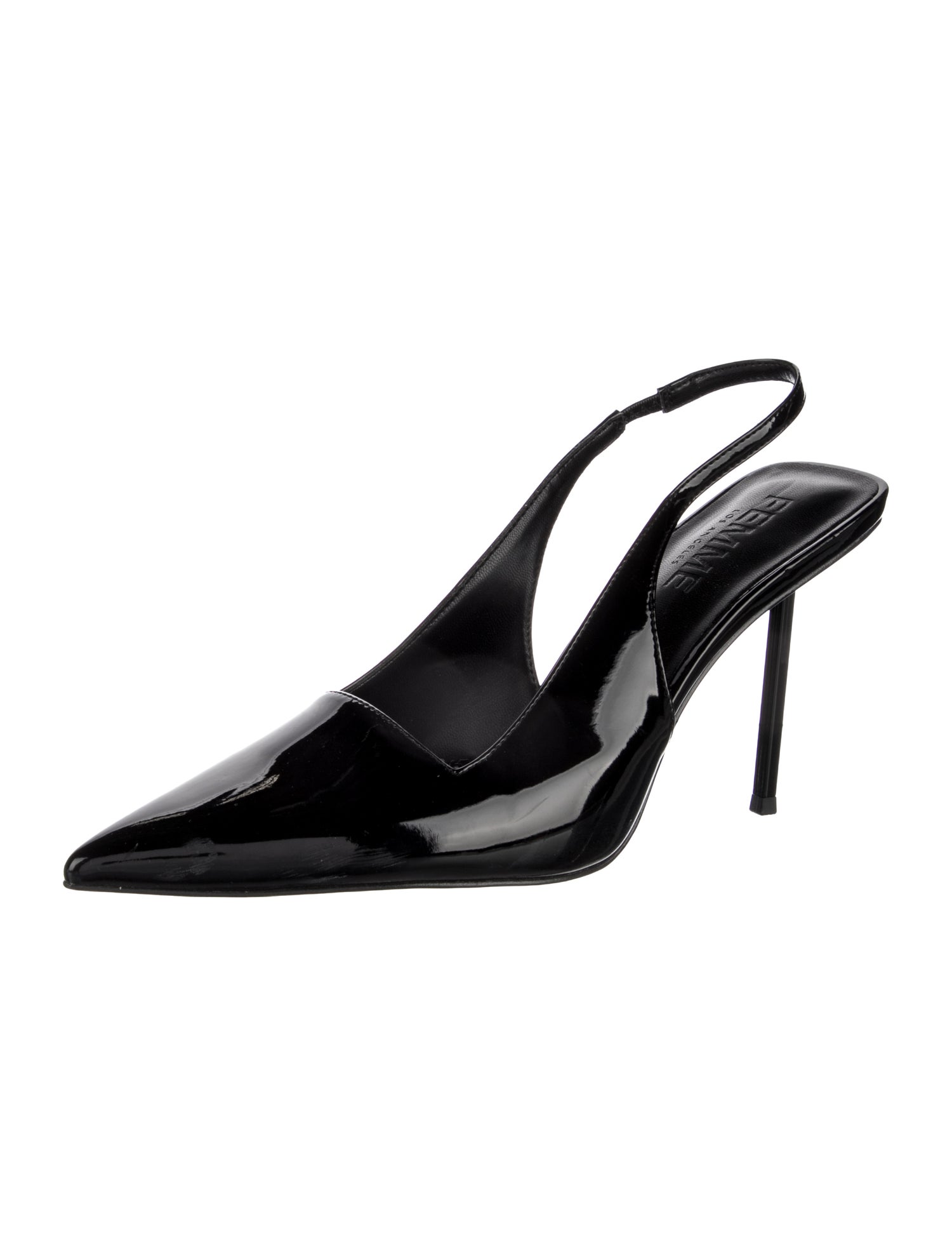 Femme LA Patent Leather Slingback Pumps