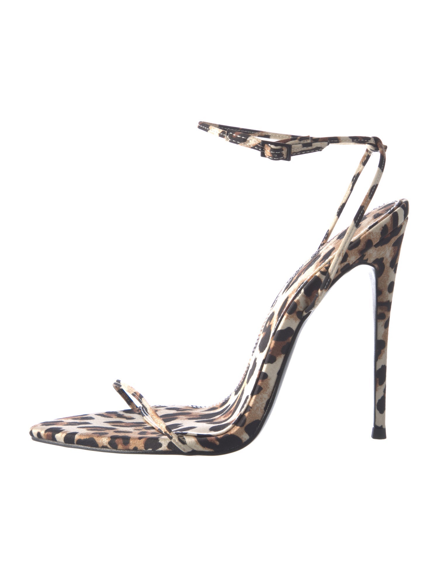 Femme LA Leather Animal Print Slingback Pumps