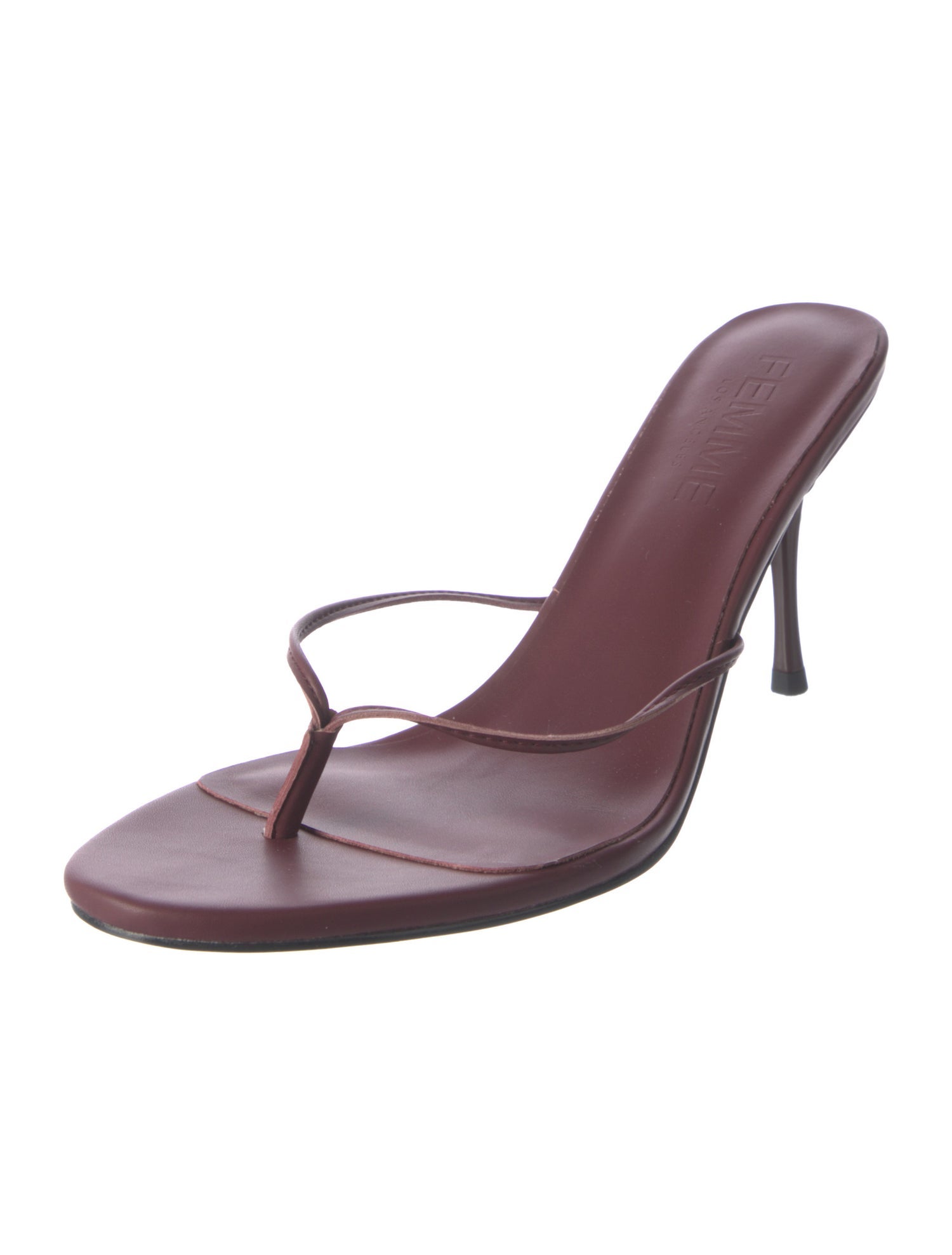 Femme LA Leather Slides