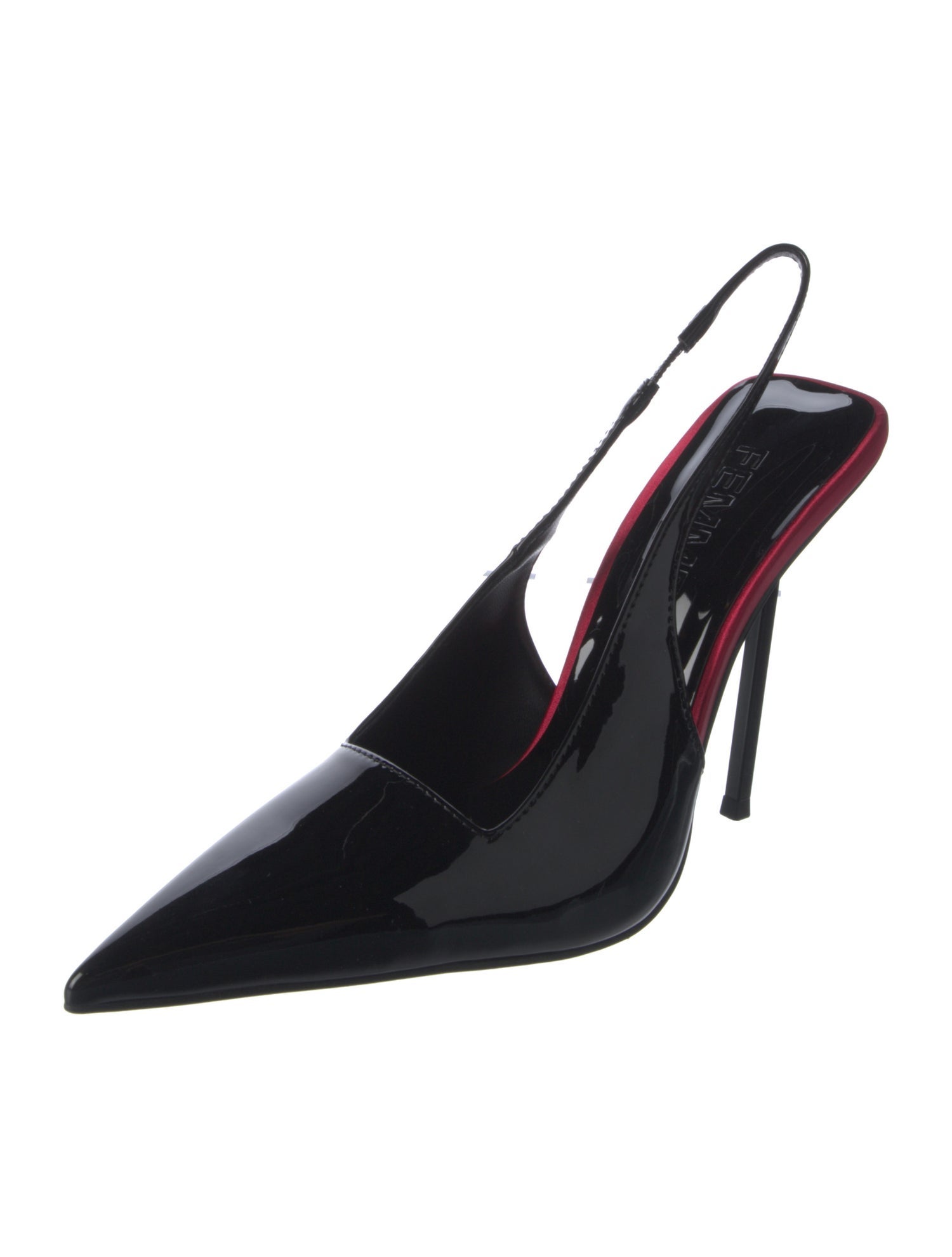 Femme LA Patent Leather Slingback Pumps
