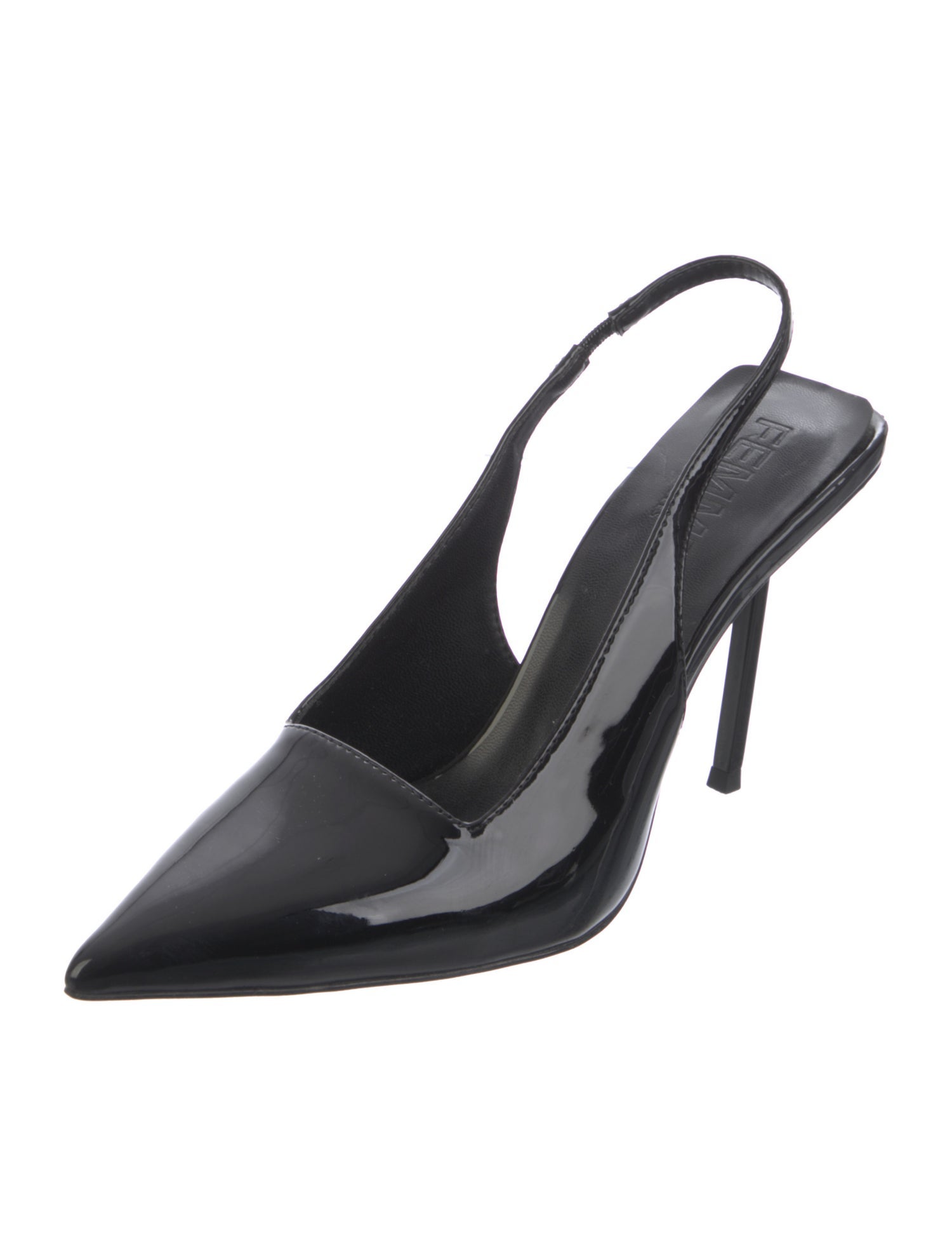 Femme LA Patent Leather Slingback Pumps
